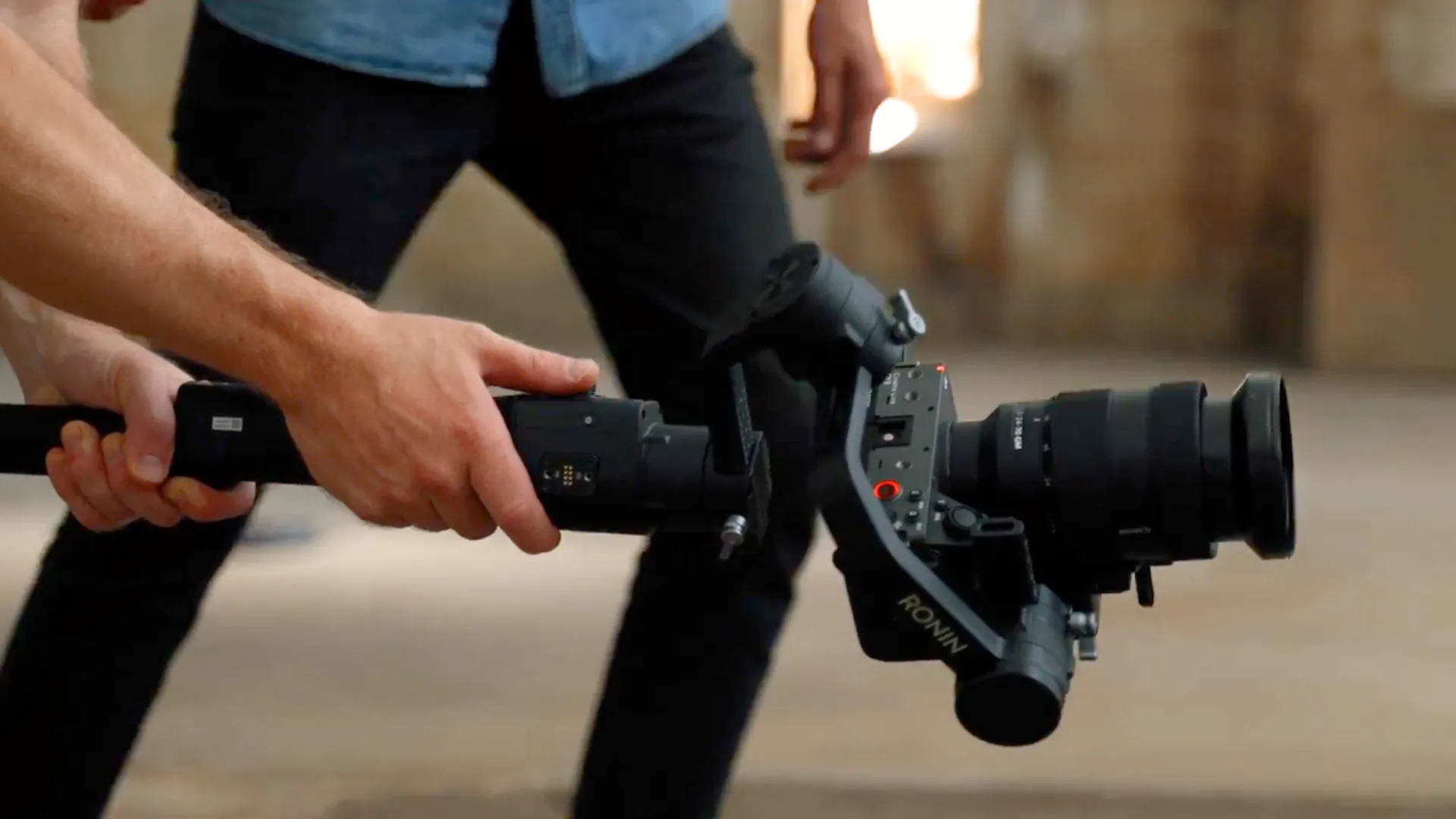 Operating the DJI Ronin gimbal on location